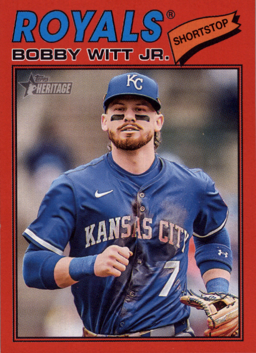Bobby Witt Jr 2026 Topps Heritage Red Border #160 Kansas City