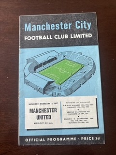Man City v Manchester United 56/7 Programme