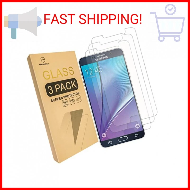 Mr.Shield [3-PACK] Designed For Samsung Galaxy Note 5 [Tempered Glass] Screen Pr - Image 2 of 2