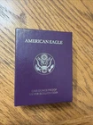 1991 American Eagle Silver Proof Dollar BOX CASE Certificate of Authenticity