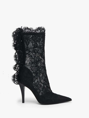 Alexander McQueen Heron Lace Boots(PLEASE REQUEST YOUR SIZE BEFORE PURCHASING)