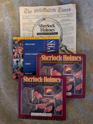 Sherlock Holmes: Consulting Detective & Sega Classics Combo Pack (Sega CD, 1993)