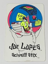 Rare Vintage 1980s Joe Lopes Schmitt Stix Skateboard Sticker Nos 3x5 Inch
