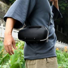 Portable EVA Storage Bag for JBL Charge 6 5 4 with Shoulder Strap Black