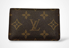 Good Auth LOUIS VUITTON M56362 Monogram Pochette Cult Visite Card Case LV