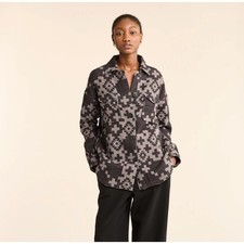 Pendleton Women's Doublesoft Shirt Jacket Charcoal Tossed Size Small NEW