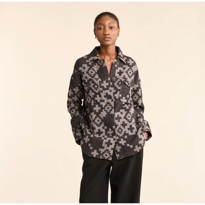 Pendleton Women's Doublesoft Shirt Jacket Charcoal Tossed Size Small NEW