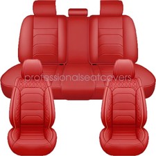 For Toyota Car Seat Cover 5-seat Full Set Deluxe Leather Front Rear Protector For Toyota Car Seat Cover 5-seat Full Set Deluxe Leather Front Rear Protector