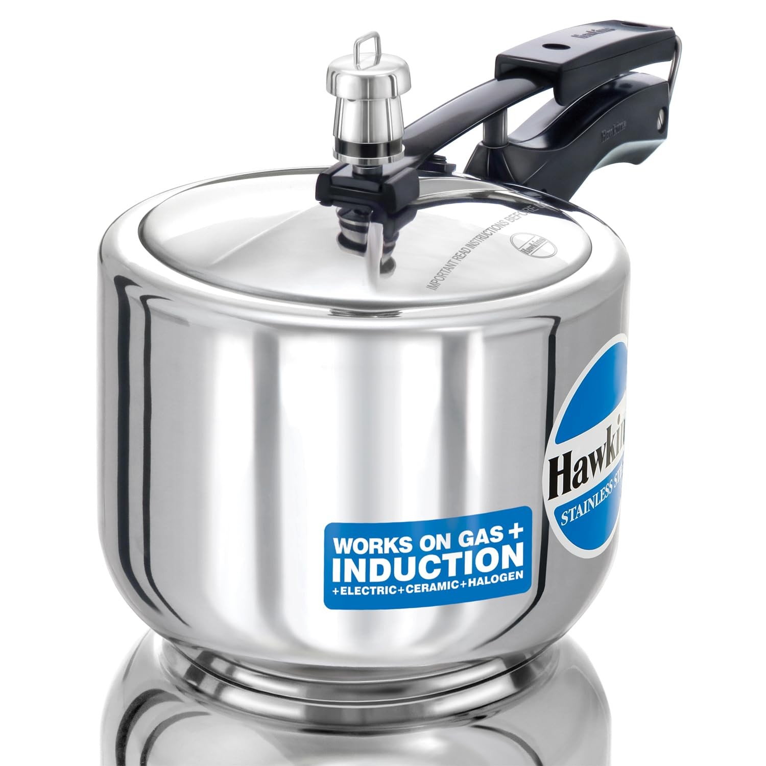 Hawkins Pressure Cooker, Stainless Steel Inner Lid 3.2 Quart