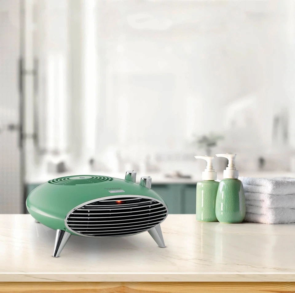 Ariete Termoventilatore da tavolo 8211 Stufetta elettrica 2000W Silenzioso Verde - Immagine 3 di 3