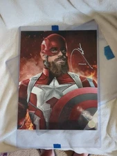 David Harbour Signed Red Guardian