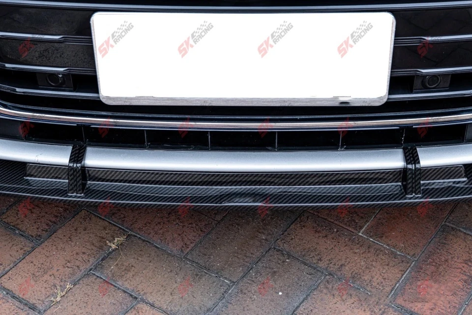 Alerón alerón faldón lateral parachoques trasero delantero de fibra de carbono seco para Audi S7 Sportback Foto 4 de 4