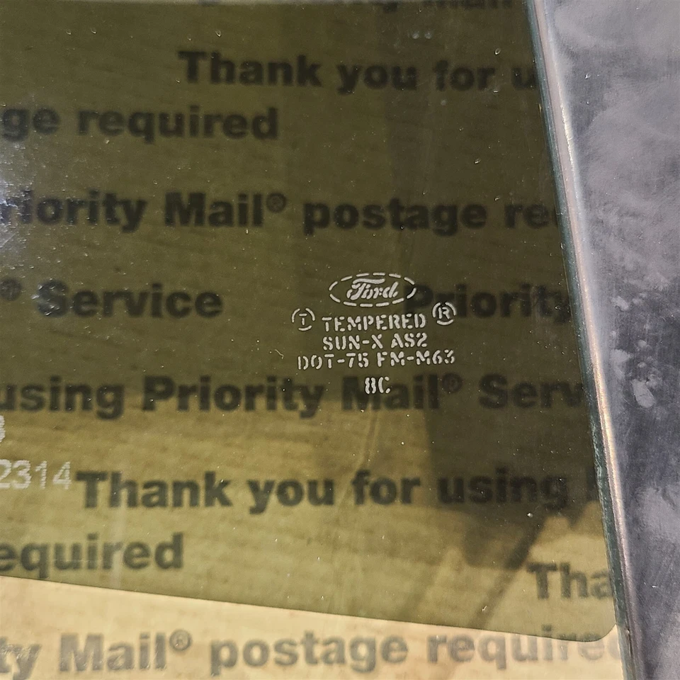 94-98 Mustang Gt Convertible Passenger Rear Quarter Glass Window Oem Aa7407 - Image 3 of 4