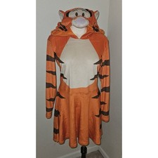 Disney Spirit Tigger Halloween Costume Short Dress Hooded Tail Womens Size Small
