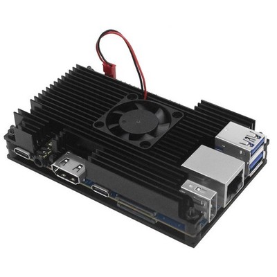 Für Orange Pi 5 5B Kühlgehäuse Aluminiumlegierung mit passivem aktivem Lüfte