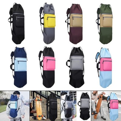 Skateboard Rucksack mit Kordelzug, Reisetasche, Longboard Tragetasche, Organizer