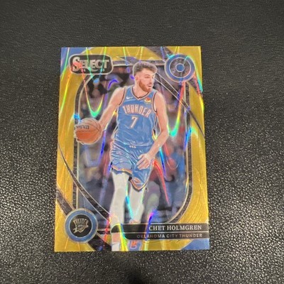 2024-25 Panini Select - Courtside Chet Holmgren #222 Gold Tectonic /10 OKC SSP