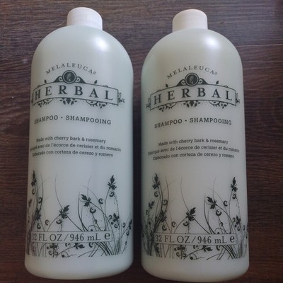 Melaleuca Herbal Shampoo Cherry Bark Rosemary Family Size 32 oz Lot of 2 New