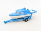 Matchbox Lesney Superfast 9 Boat & Trailer Cabin Cruiser - VERY NEAR MINT