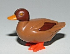 Playmobil Pato Marrón Pájaro Estanque Lago Granja Bosque - C122 - TC