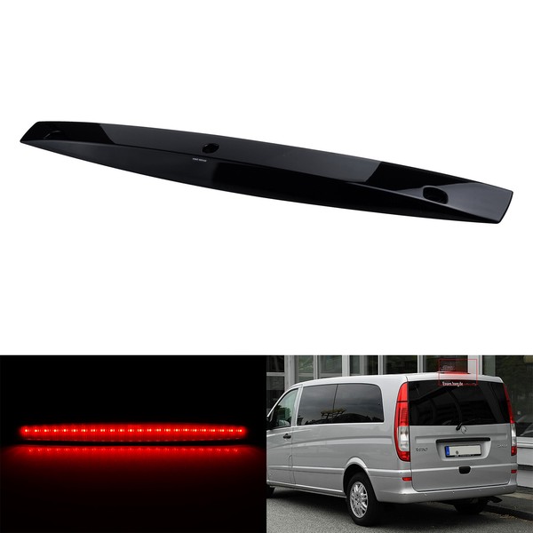 FüR Mercedes Vito / Viano W639 Bremslicht Stopplicht Bremsleuchte Schwarz Linse-image