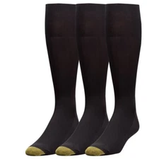 Gold Toe Men's Metropolitan Over the Calf 3-Pack Socks 101h