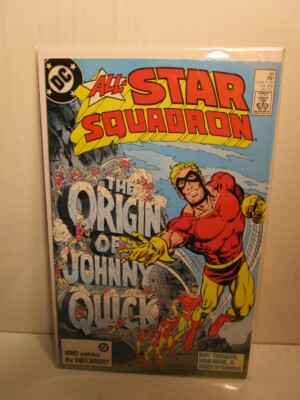 All Star Squadron 65 The Origin of Johnny Quick! 1987 DC Com BAGGED AND BOARDED-