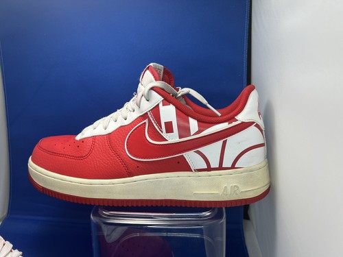 Nike Air Force 1 Low Logo Pack University Red Men Size no box 8.5 - Picture 6 of 19