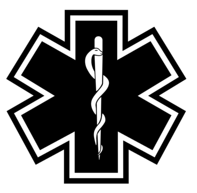 Star Of Life Sticker Die Cut Decal Self Adhesive Vinyl EMT