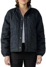 Social Standard By Sanctuary Ladies Black Quilted Jacket Size Large Black