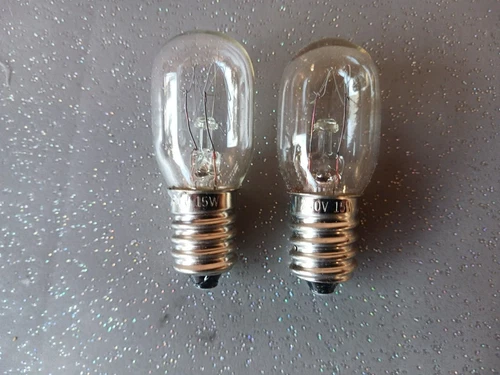 Two E14 Screw Fridge Refrigerator Bulbs - 25 Watts