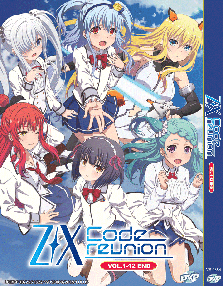 ミュージック DVD DVD ANIME Z/X: CODE REUNION Vol.1-12 End English Subtitle Region