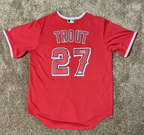 Majestic Jersey Mike Trout Firmata Angels - Autenticata PSA - Rara da collezione! - Foto 1 di 7