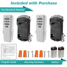 2 FAN-HD Ceiling Fan Remote Control Replacement for Harbor Breeze Hampton Bay