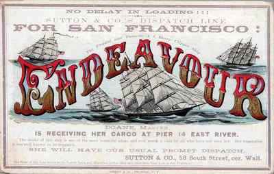 Endeavour Clipper Werbung A4 Fotodruck