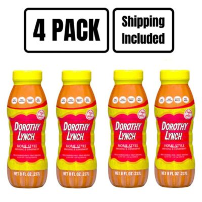 Homestyle Dorothy Lynch Salad Dressing | Pack of 4 | 8 oz | Gluten Free | Shippi