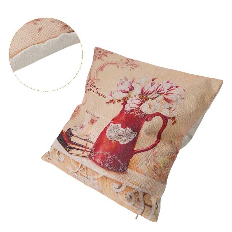 Cuscino Decorativo A Forma Di Fiore 35x35cm - Morbido Per Divano E Camera - Foto 7