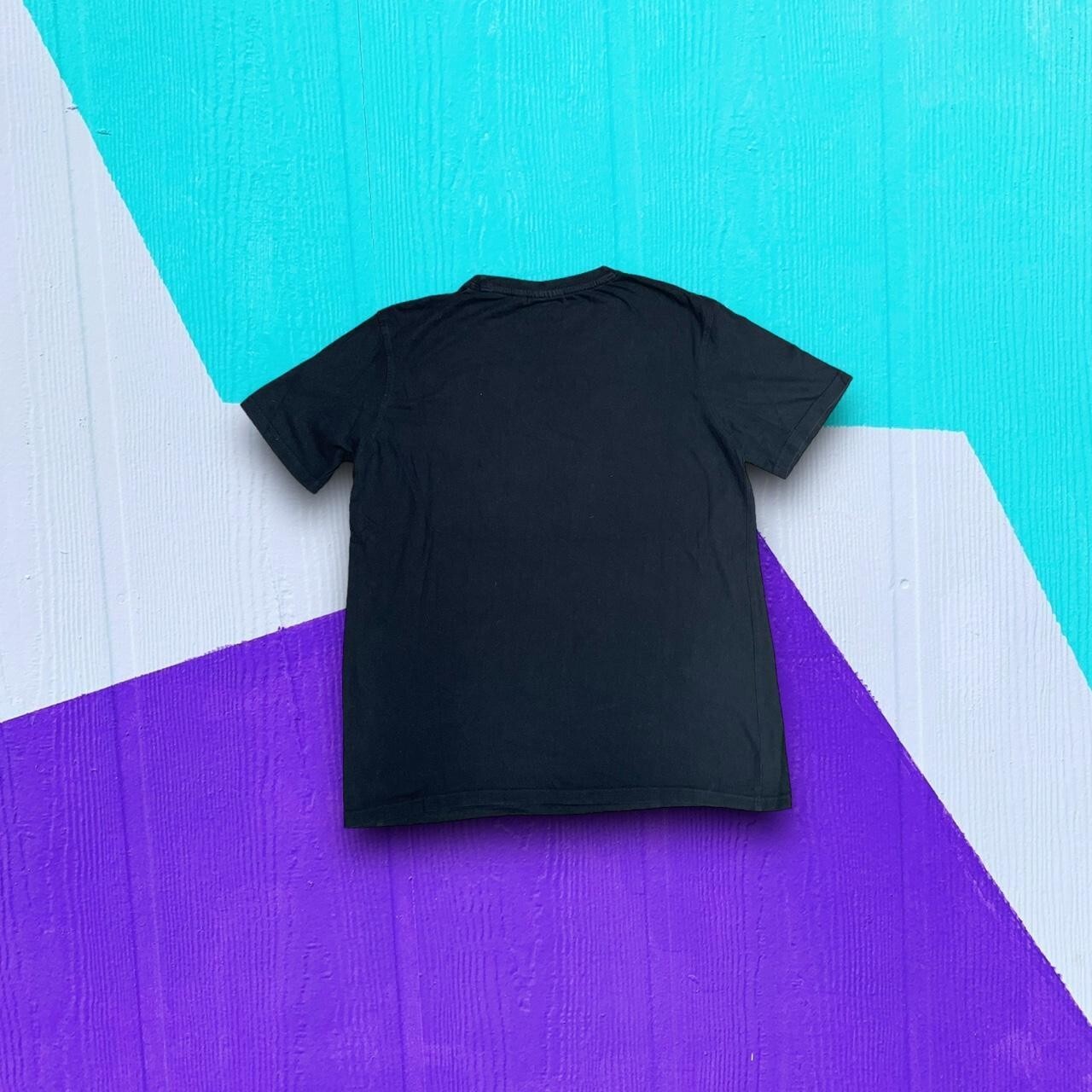 Maglietta uomo vintage nera fila spell out grande logo retrò Regno Unito piccola unisex