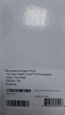Surface Pro8 [グラファイト] Core i5/8GB/256GB Pro Surface 0 Black DR1-00003 8PQ-00017