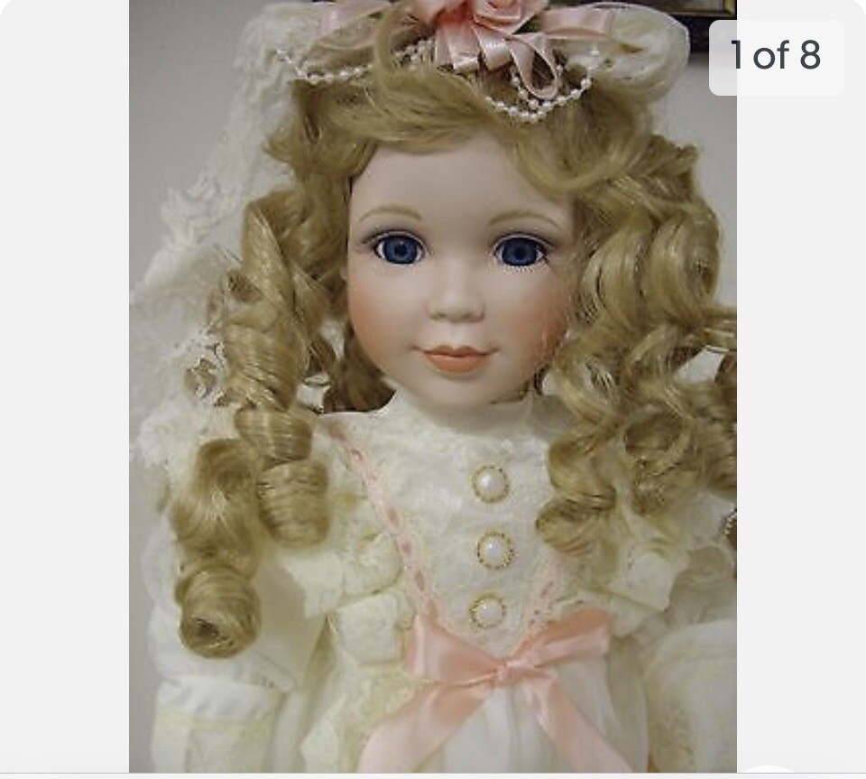porcelain doll 1 st impression estelle nib porcelain doll | eBay