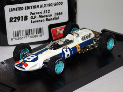 FERRARI 512 #8 MEXICO GP 1964 L. BANDINI BRUMM R291B 1:43