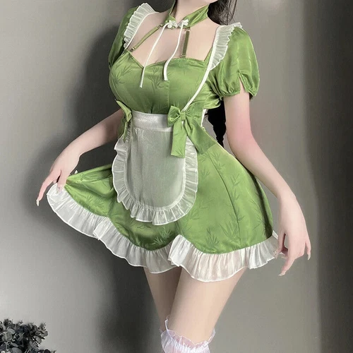 Sexy Lingerie Anime Girl Maid Cosplay Costume French Dress Waitress Party Outfit - Bild 3 von 26