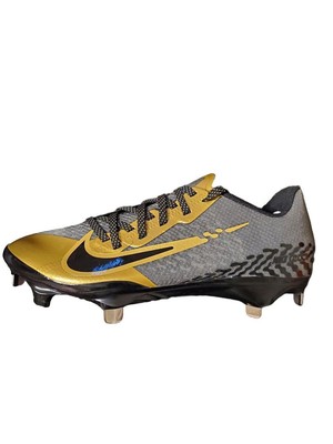 Nike React Vapor Ultrafly Elite 4 Mens Black Metallic Gold Cleats DA0701-012