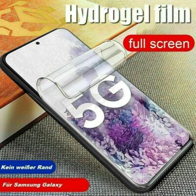 2x Panzerfolie Samsung Galaxy S8 S9 S10 + Plus Hydrogel Schutzfolie Full