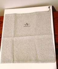 AQUATALIA Light Gray Drawstring Dust Bag for Handbags / Shoes 14.5" x 15.5" NEW