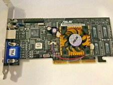 VINTAGE ASUS V7100PRO/32M T AGP 32 MEG NVIDIA GEFORCE2 MX400 VGA CARD MXB59