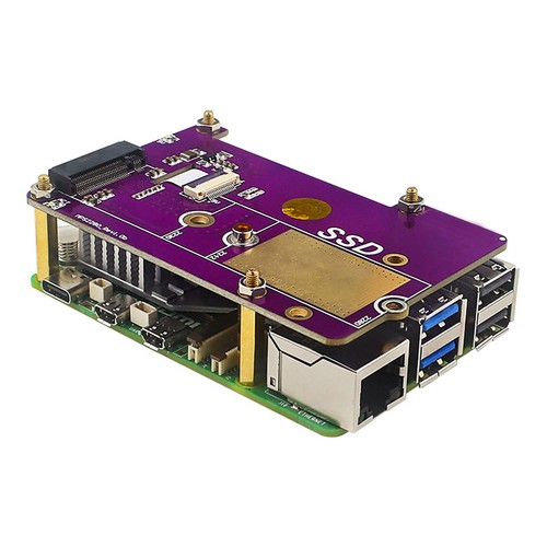 For Raspberry Pi Generation 5 PCIE to NVME SSD M.2 SSD Expansion Board - Afbeelding 11 van 14
