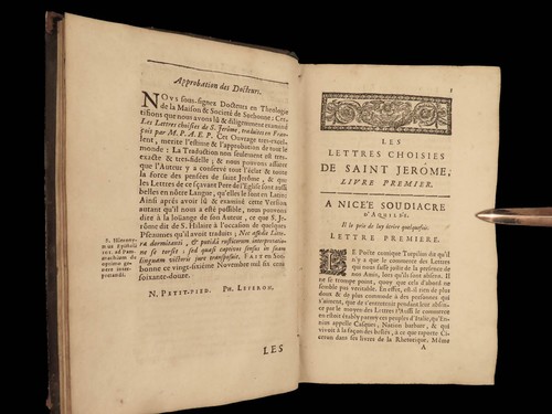 1682 Bible & Letters of Saint Jerome Catholic Church History Asceticism PARIS - Picture 11 of 24