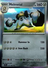 117/162 MELMETAL | RARE HOLO | TEMPORAL FORCES POKEMON CARD