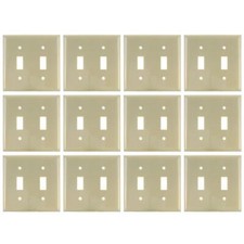 12 Pack Sunlite E102/I 2 Gang Toggle Switch P...
